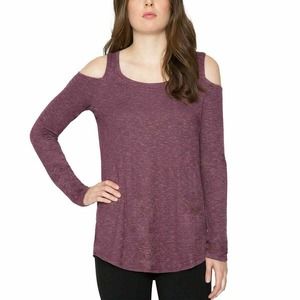 Matty M Top Cold Shoulder Raspberry Red SZ XXL NWT